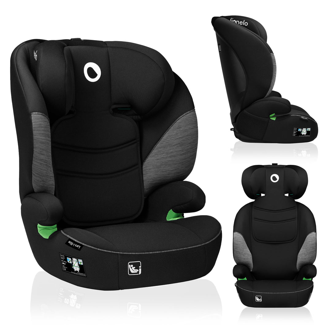 LIONELO LARS i-Size Kinderautositz 100–150 cm, Gruppe 2 3, Seitenschutz 10 Grad, Kopfstützenverstell