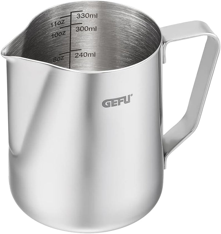 GEFU Milchkännchen BARISTA, 350 ml – Aufschäumkännchen, Barista Zubehör, Milk pitcher, für Milchscha