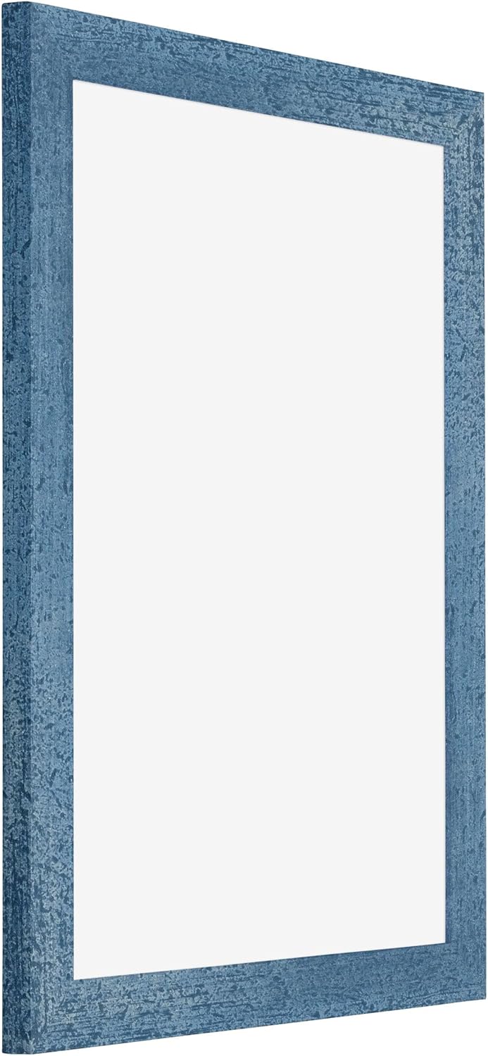yd. Your Decoration - Bilderrahmen 75x100 cm - Hellblau Gewischt - Bilderrahmen aus MDF mit Acrylgla
