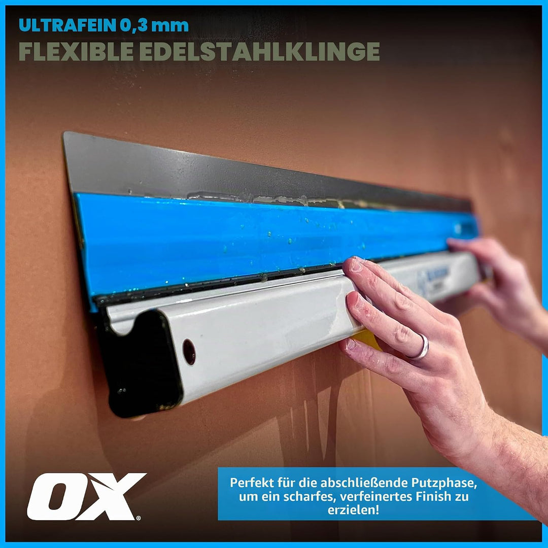 OX Speedskim Stainless Flex Finishing Rule - SF 600mm, 600mm