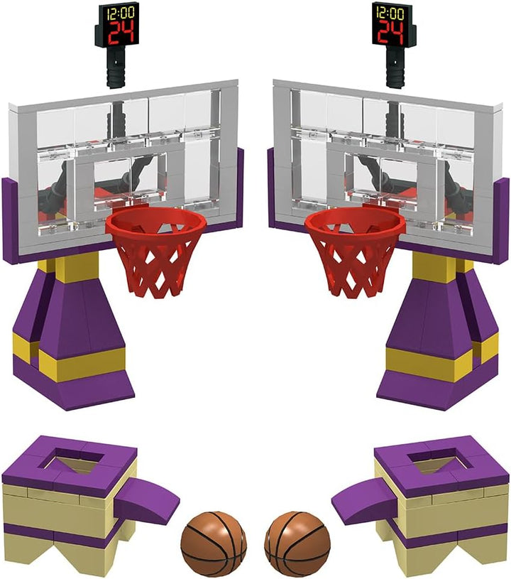 Building Block Bildung Spielzeug für Basketball Court Baseplates 5" X 10" (3-Pack) und Sets von 2 Ba