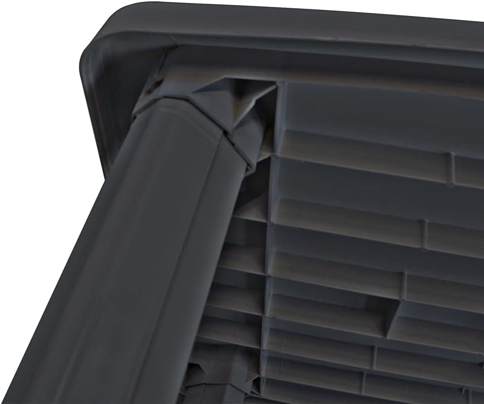vidaXL Gartentisch Kunststoff Balkontisch Esstisch Campingtisch Terrasse Tisch 101 x 68 x 72 cm Anth