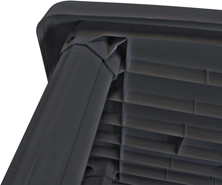 vidaXL Gartentisch Kunststoff Balkontisch Esstisch Campingtisch Terrasse Tisch 101 x 68 x 72 cm Anth