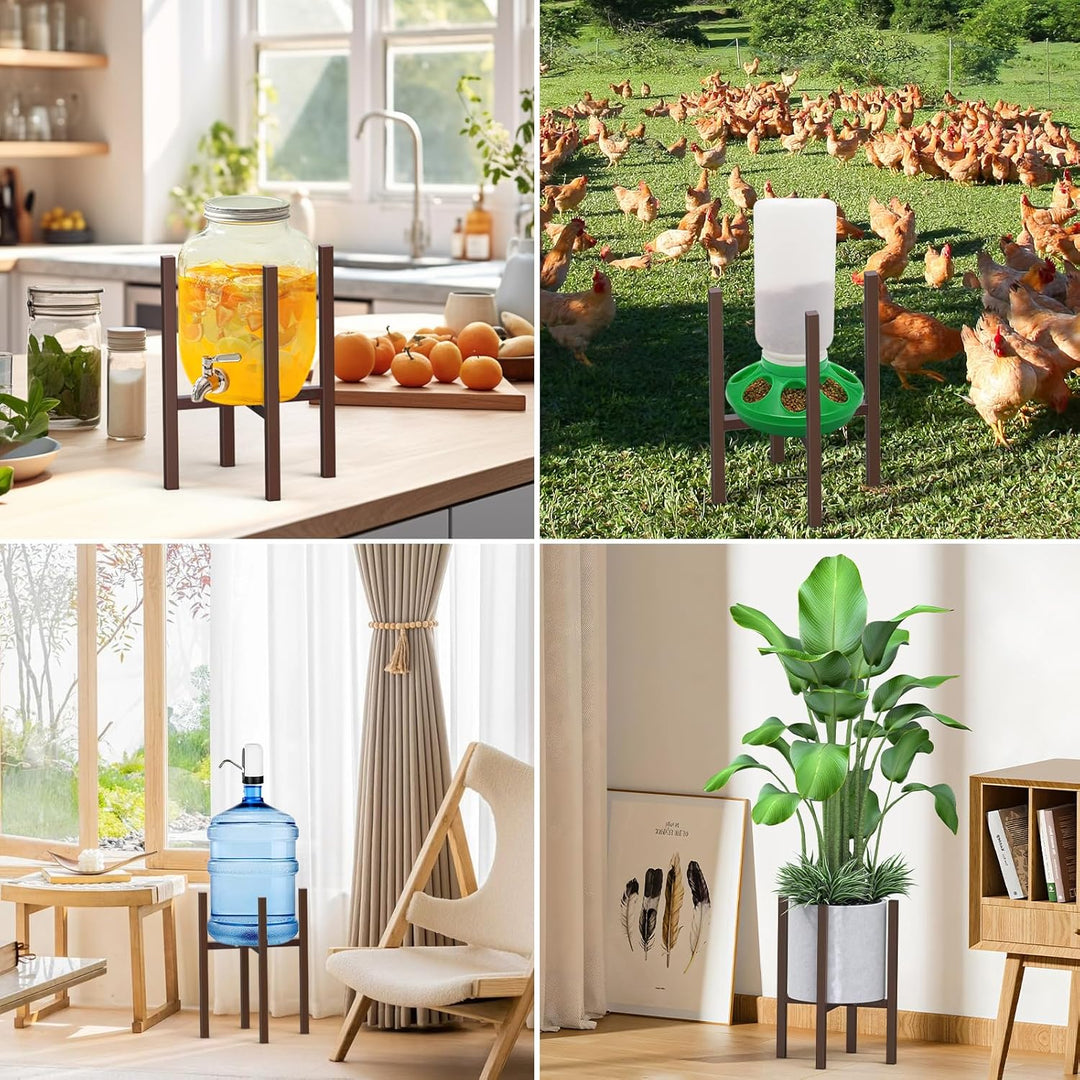 STLOVe Pflanzenständer Metall, Verstellbarer Blumenhocker Modern Blumenständer für Wohnzimmer, Büro,