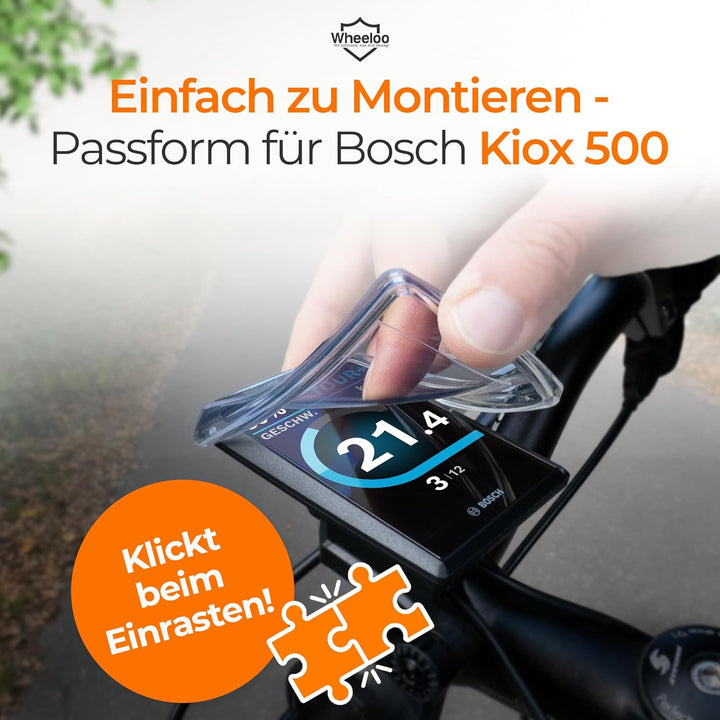 2er Set Ebike Displayschutz für Bosch LED Remote & Kiox 500 I Display Schutzhülle I E Bike Abdeckung