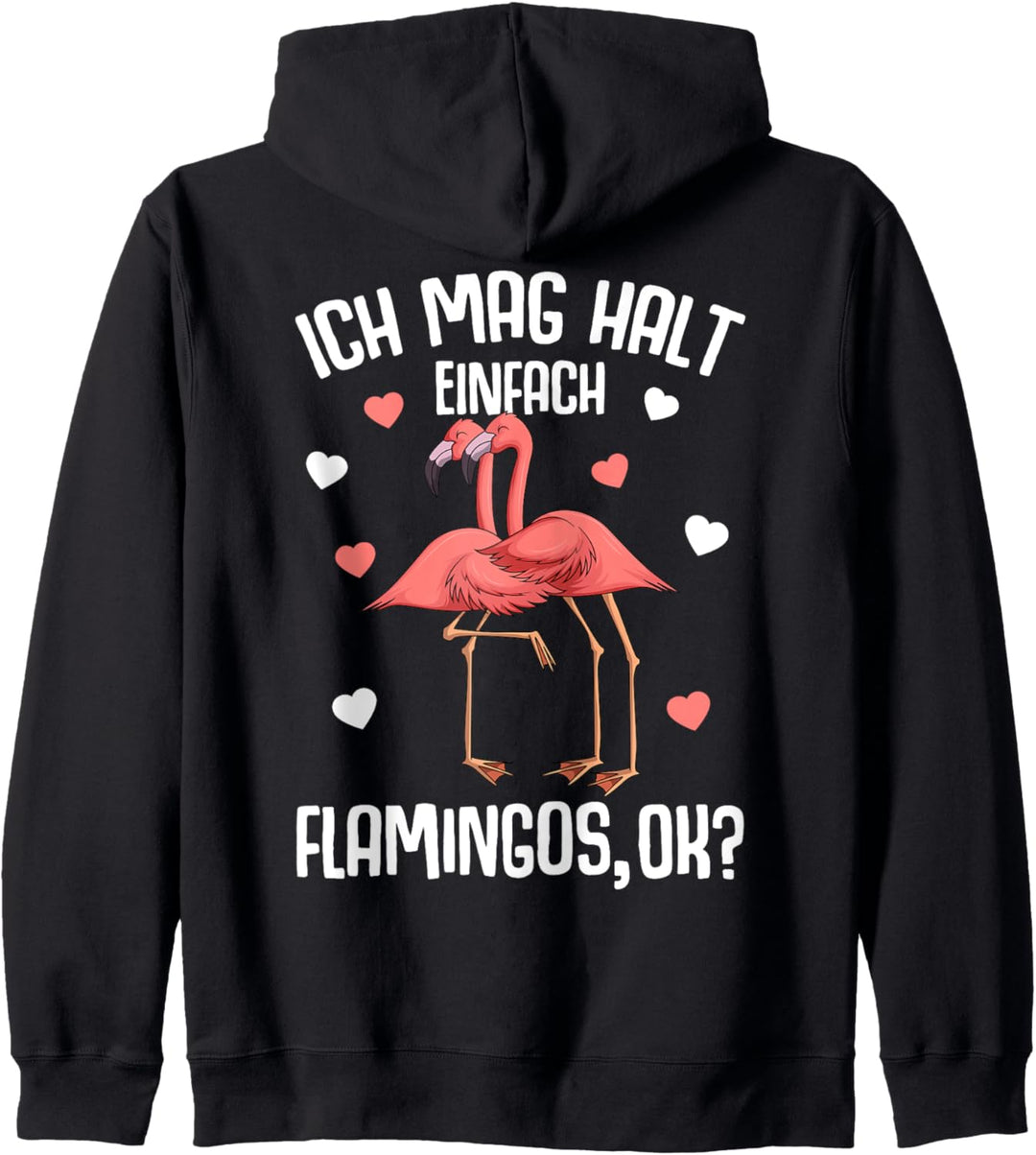 Ich mag halt Flamingos Kinder Damen Mädchen Flamingo Kapuzenjacke