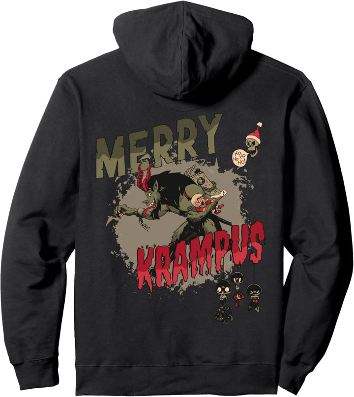 Dark Christmas Krampus Dämon Bad Kids Punish Merry Krampus Pullover Hoodie
