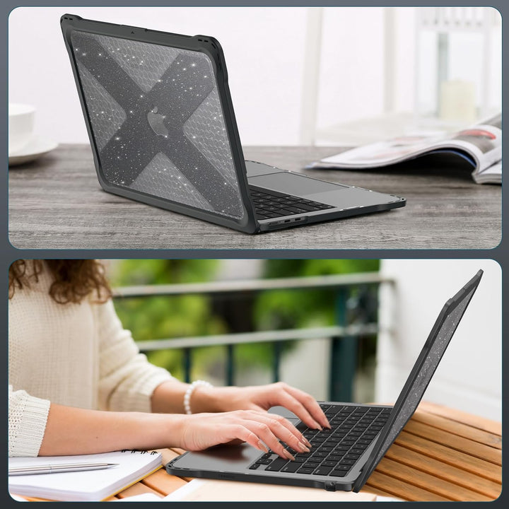 Fintie Hülle Kompatibel mit MacBook Air M5 M4 M3 M2 13.6" (2026-2022) A3449 A3240 A3113 A2681- Rugge