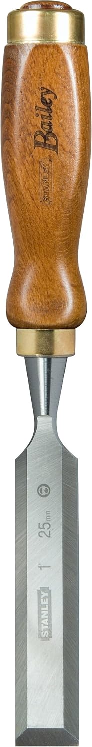 Stanley Bailey Stechbeitel (30 mm Eisenbreite, 160mm Eisenlänge, Kunststoff-Kappe, nachschärfbar) 2-