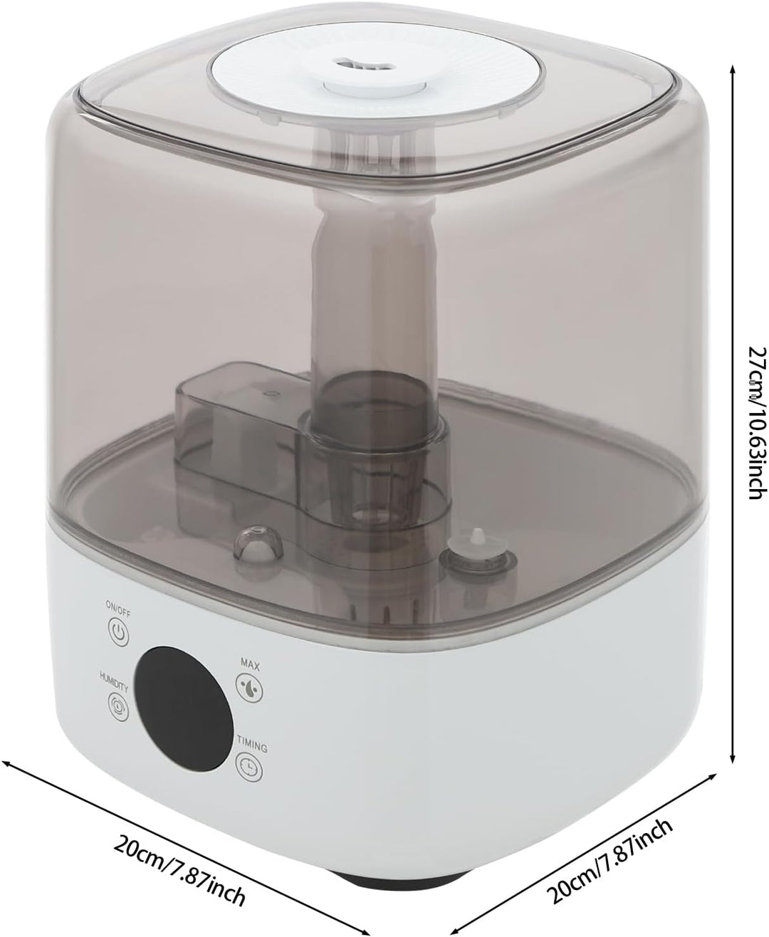 Luftbefeuchter 5L mit Fernbedienung, Luftbefeuchter Schlafzimmer 300ml/h, Air Humidifier mit 360° Dü