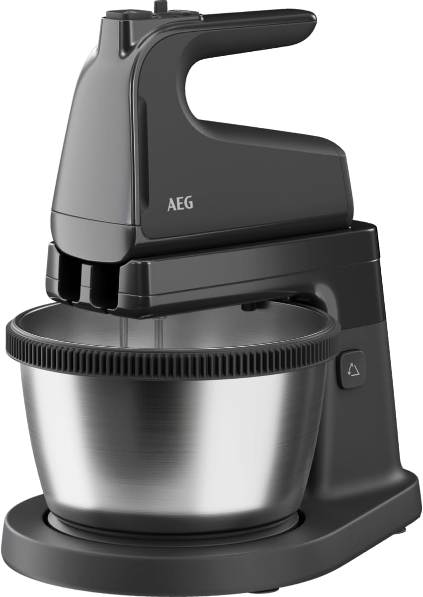 AEG ASM4B 5000 Series Standmixer - 500W Motor,5 Geschwindigkeitsstufen,Turbo-Funktion,2 Rührbesen,2