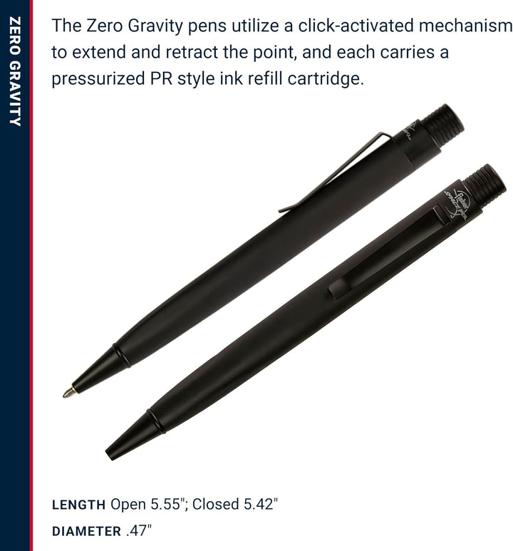 Fisher Space Pen Zero Gravitty Matt Black