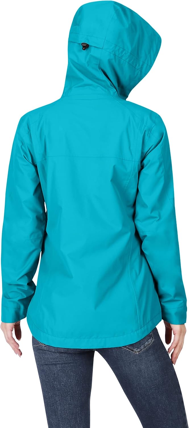 33,000ft Regenjacke Damen Wasserdicht Outdoorjacke Atmungsaktiv Herbst Übergangsjacke Leichte Jacke