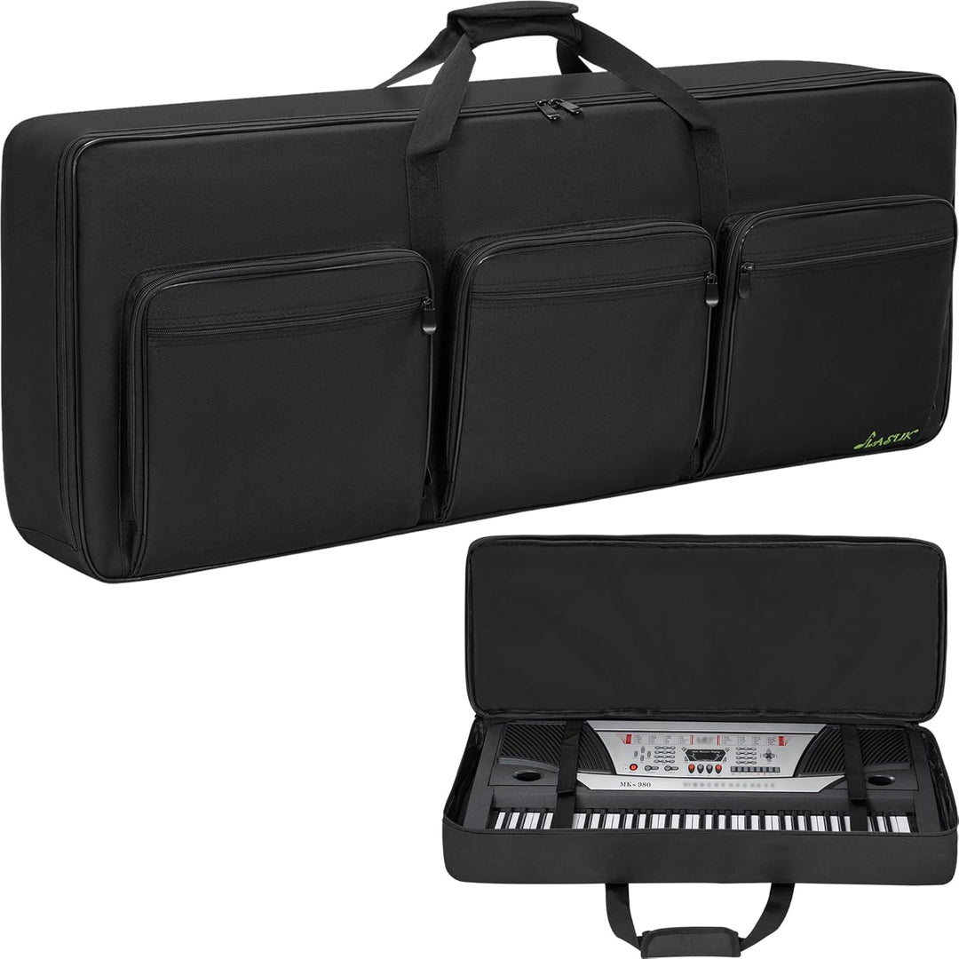 61 Key Keyboard Tasche, Robuste 600D Oxford Keyboardtasche 61 Tasten mit 10 mm Polsterung, Keyboard-