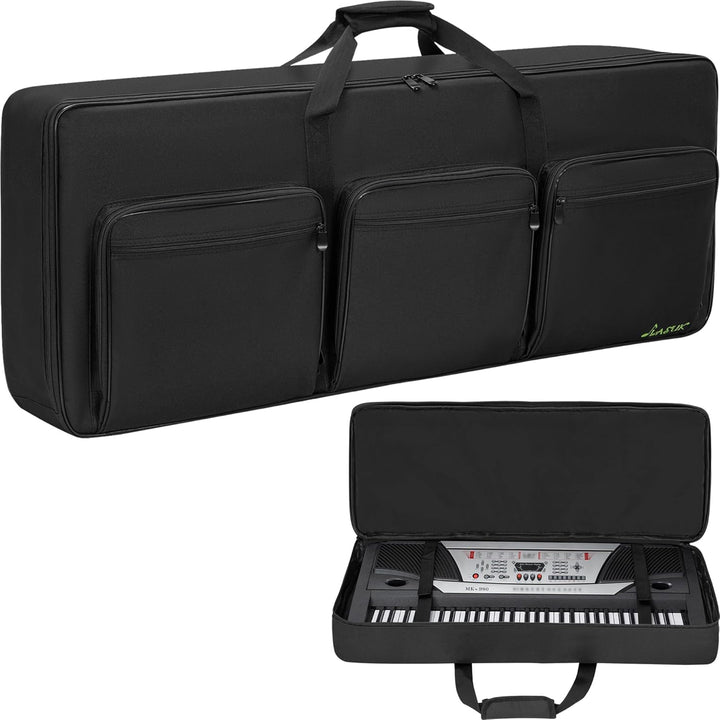 61 Key Keyboard Tasche, Robuste 600D Oxford Keyboardtasche 61 Tasten mit 10 mm Polsterung, Keyboard-