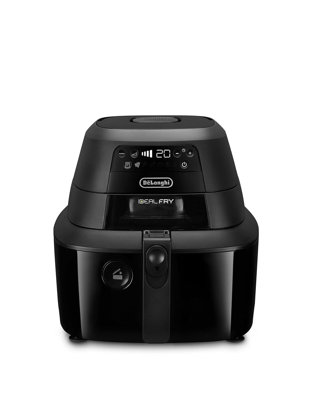 De'Longhi FH2184.BK IDEALFRY Luftfritteuse, Kapazität 1,25 kg, digitales Bedienfeld, 5 voreingestell