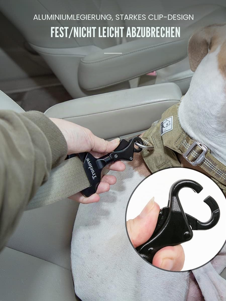Hunde Auto Sicherheitsgurt Sicherheitsschnallen Schloss,Hundesicherheitsgurt für Auto, robuster Auto