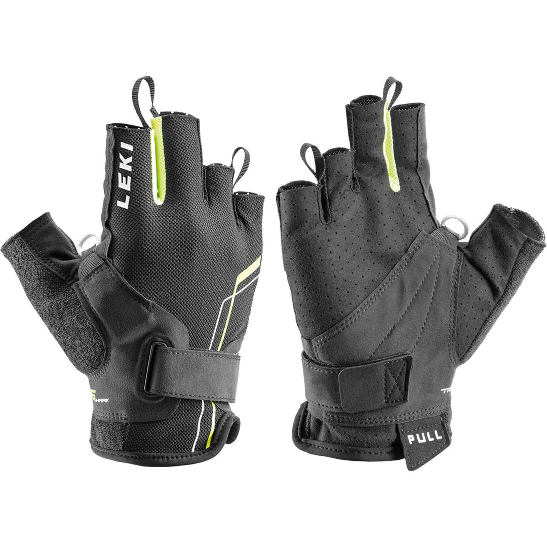 LEKI Nordic Move Shark Handschuhe 6 Schwarz Gelb Weiss, 6 Schwarz Gelb Weiss
