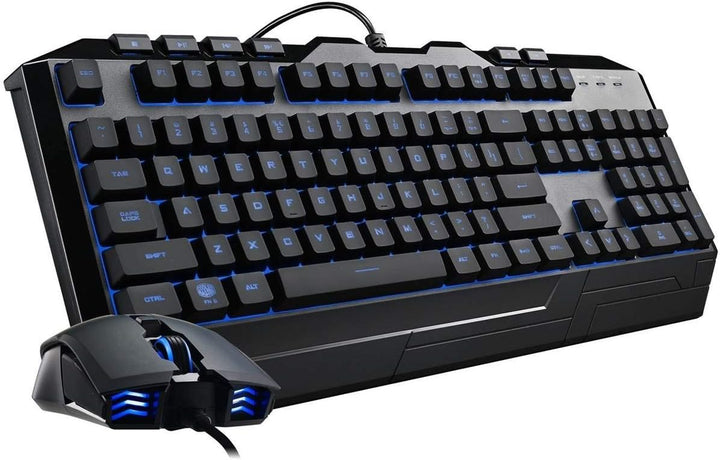Cooler Master Devastator 3 Combo Tastatur & Gaming Maus - Membran-Tastatur mit 7 Farben LED-Beleucht