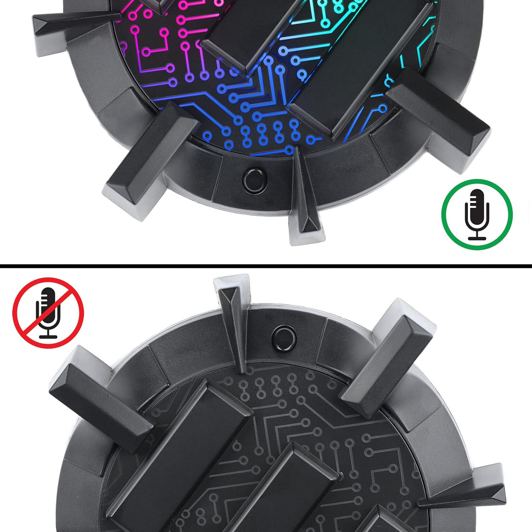ENHANCE Gaming standmikrofon pc, Gaming-Zubehör, Kondensatormikrofon mit 360-Grad-Schwanenhals, RGB