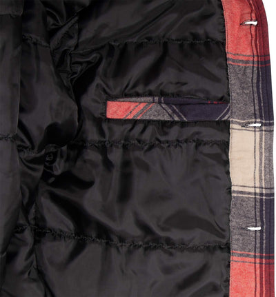 bw-online-shop Lumberjacket Rocky Hemdjacke Lumber Herren Jacke S Red/Anth./Beige, S Red/Anth./Beige