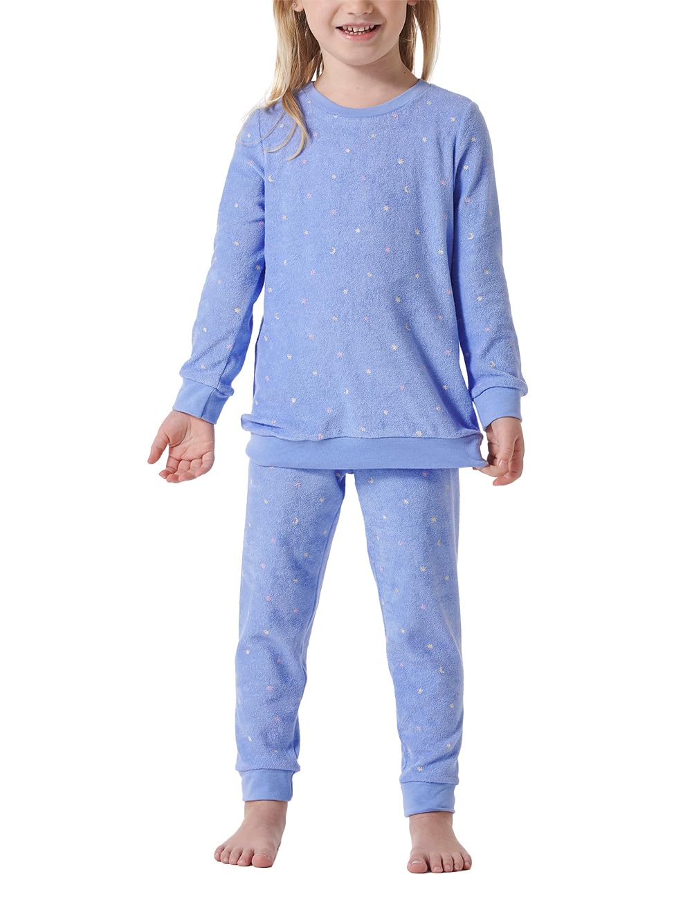 Schiesser Mädchen Kids Langer Schlafanzug Cat Zoe - 179965 92 Flieder_181829, 92 Flieder_181829