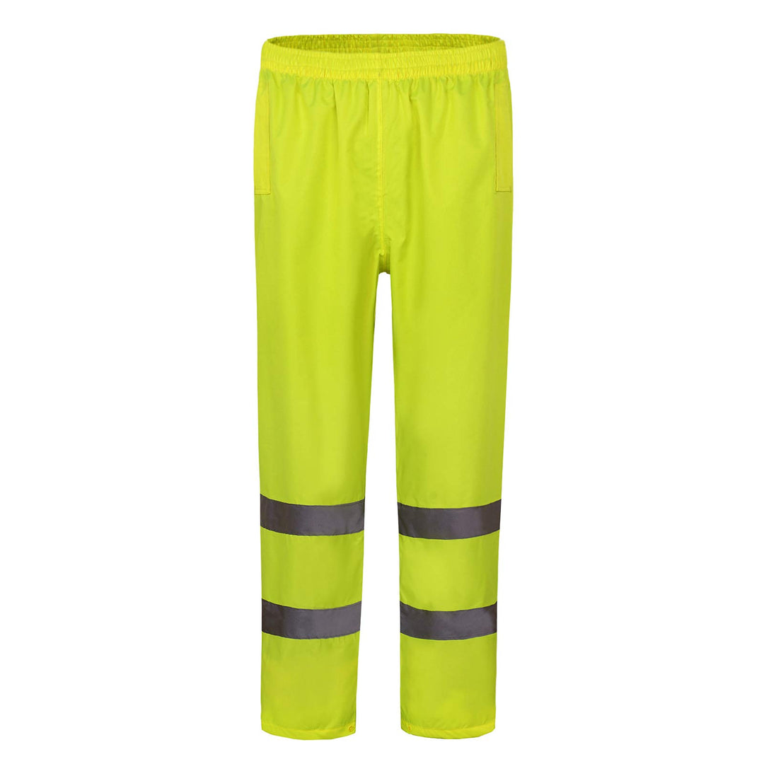 AYKRM Regenhose Fahrrad Gelb Warnschutz Regen-Latzhose gelb warnregenhose Arbeitshose Regenhosen für