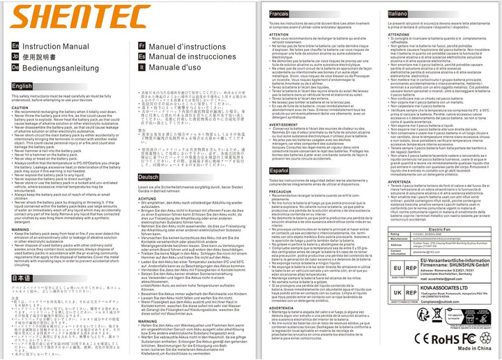 Shentec 28V Akku Ladegerät Kompatibel mit Husqvarna Automower 105, 310, 315, 315X, 305, 310 Mark II,