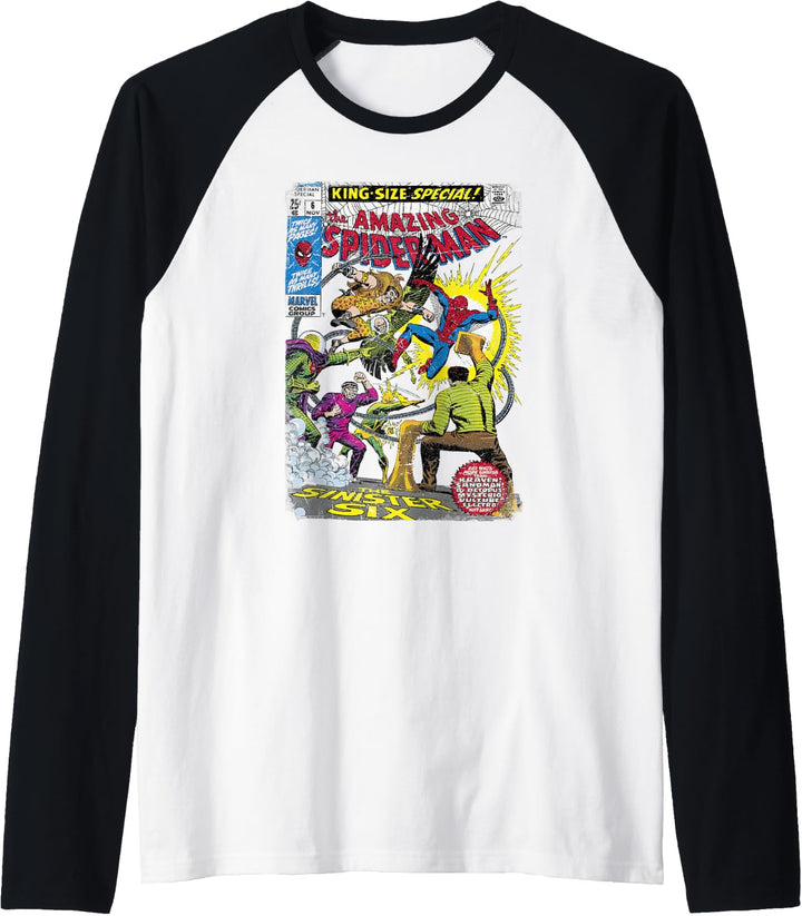 Marvel The Amazing Spider-Man King Size Comic Cover Raglan