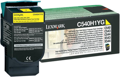 Lexmark C540H1YG C540, C543, C544, X543, X544 Tonerkartusche 2.000 Seiten Rückgabe, gelb YELLOW, YEL