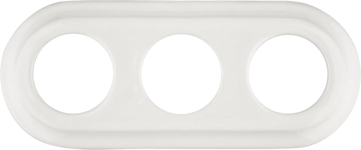 Porzellan Retro Rahmen 3-fach, Serie PR1 weiss