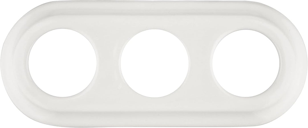 Porzellan Retro Rahmen 3-fach, Serie PR1 weiss