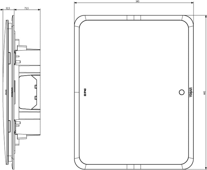 VIMAR 0tv53124.b ästhetische Abdeckung, 24 Module 24 moduli Bianco, 24 moduli Bianco