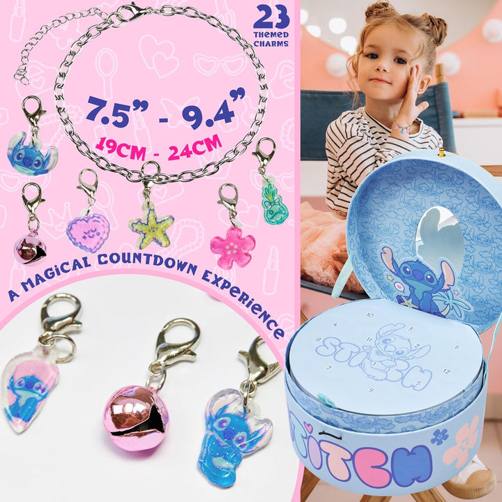 Get Trend Disney Stitch Schmuck Adventskalender 2025 Kinder Weihnachtskalender mit DIY Charm Armband