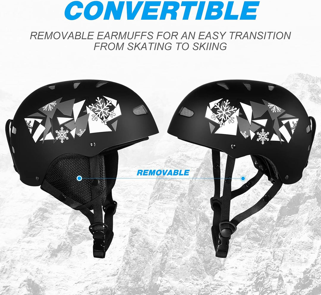 BESPORTBLE Ski Helm für Männer Frauen 12 Vents Ski Elmet Absorption Snowboarden Helm Berufs Kopf Get