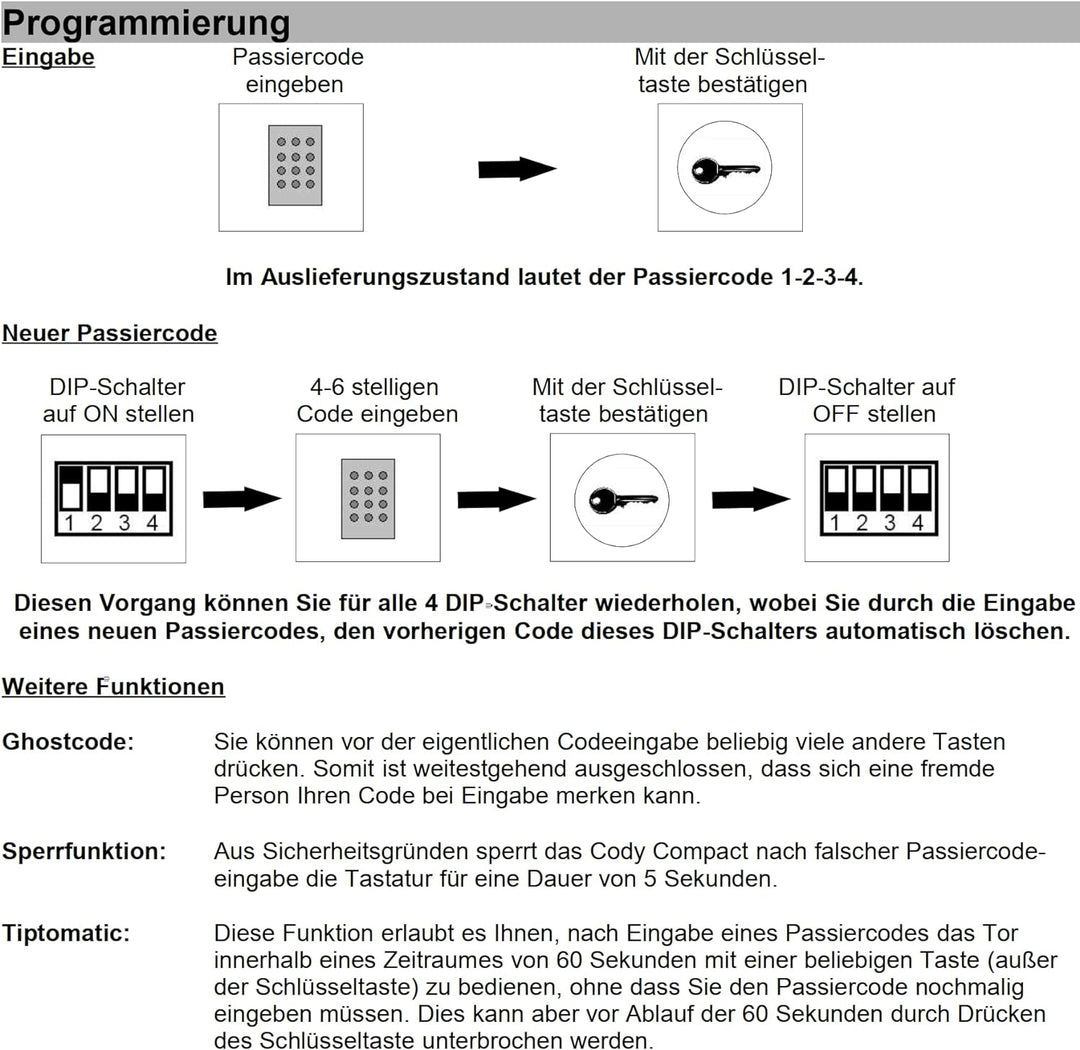 Geba Cody Compact, Lichtgrau, Schwarz