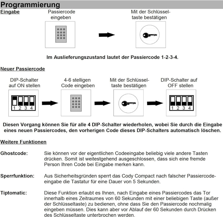 Geba Cody Compact, Lichtgrau, Schwarz