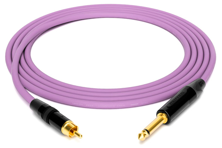 enoaudio Mogami 2534 Quad Professionel Studio Kabel | Neutrik Gold Cinch RCA - 6,3mm TS klinke | HiF