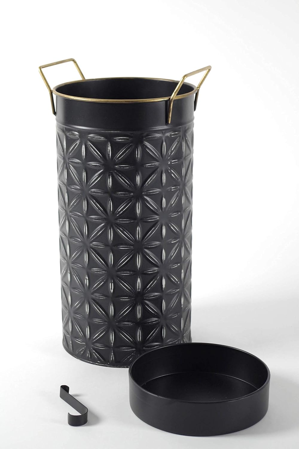 Kobolo Schirmständer Regenschirmständer Stroke - Metall - schwarz - H 43 cm