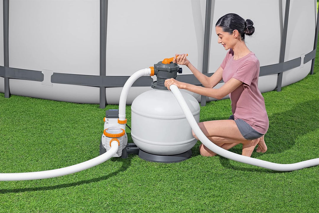 Bestway Water_Pump Flowclear Sandfilterpumpe für Pool 11 355 l 11 355 l/h, 11 355 l/h