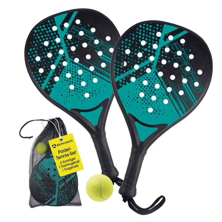 #DoYourSports Padel Schläger Set | Padelschläger & Padel Racket Starterset, 2 leichte Schläger für P