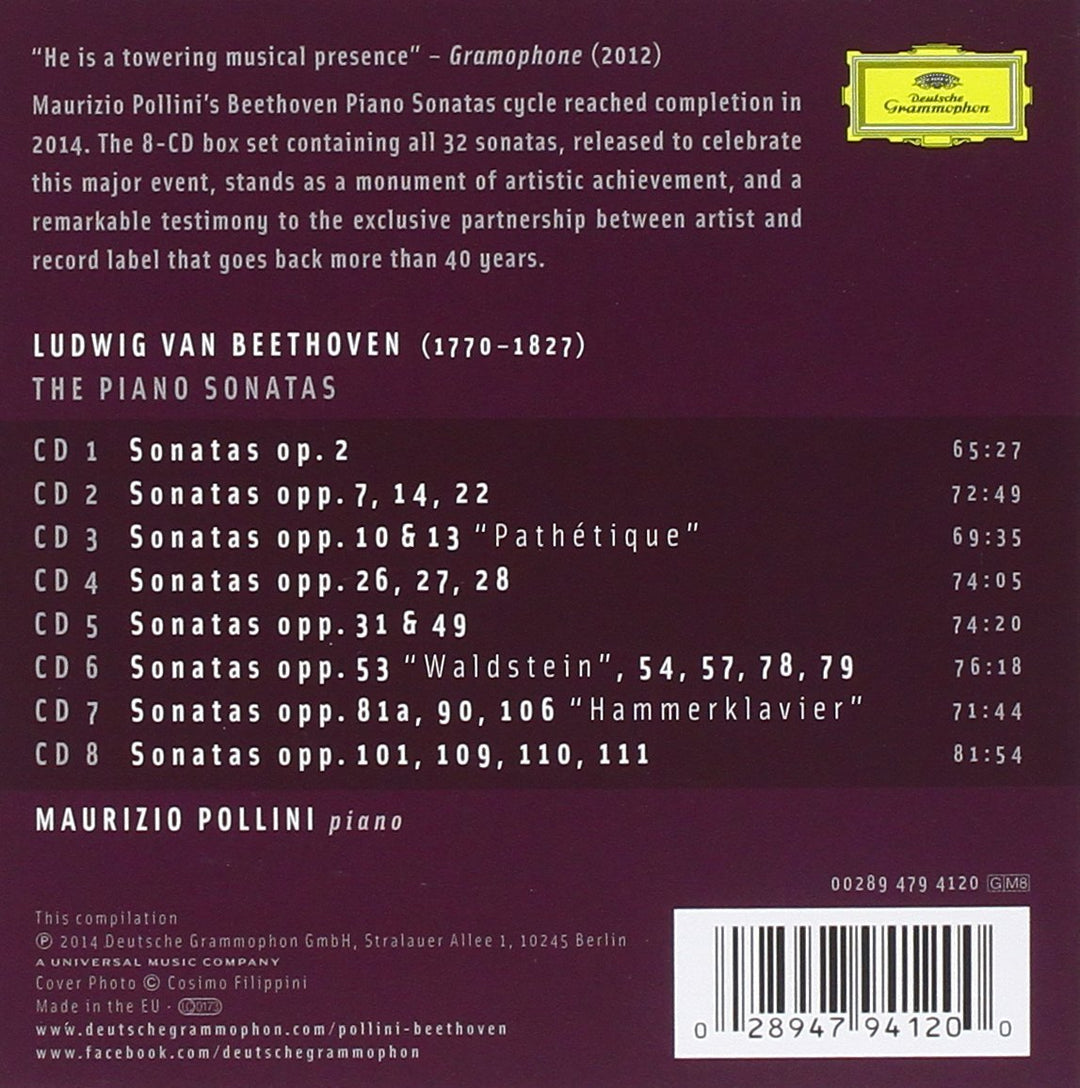 Beethoven: Complete Piano Sonatas, Audio-CD