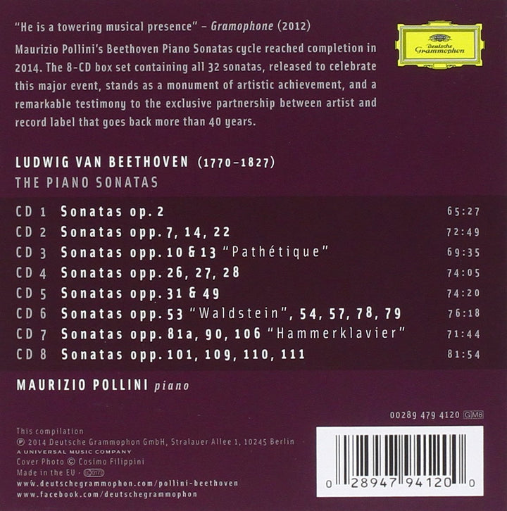 Beethoven: Complete Piano Sonatas, Audio-CD