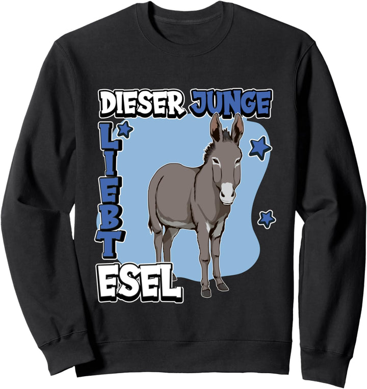 Kinder Esel Sachen Dieser Junge liebt Esel Sweatshirt