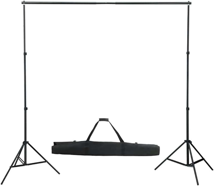 Fotostudio-Set mit Beleuchtung, Hintergrund und Reflektor für professionelle Porträt- und Produktfot