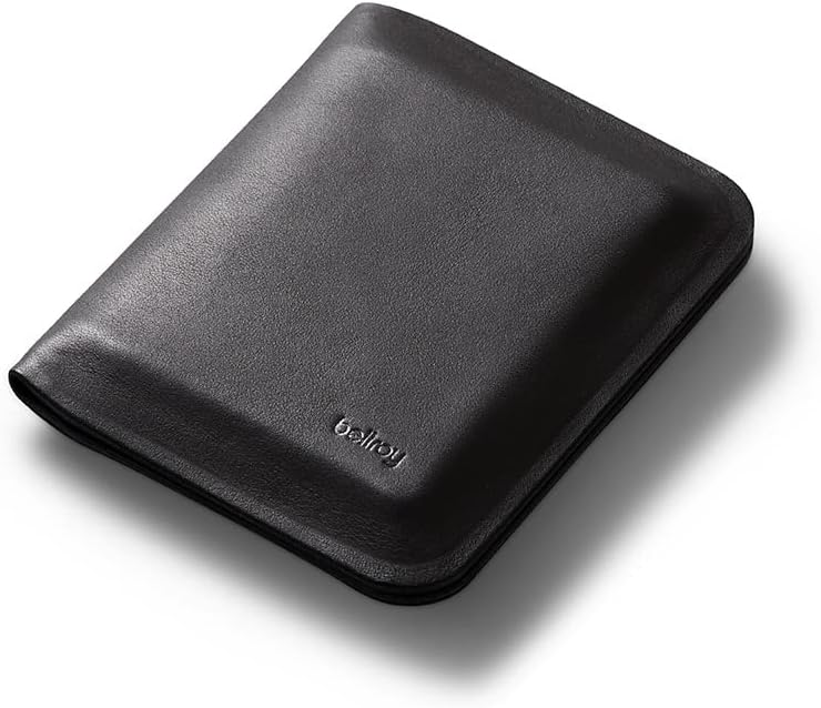 Bellroy Apex Note Sleeve – (Vorgeformte Leder-Brieftasche, RFID-Schutz) - Raven, Raven