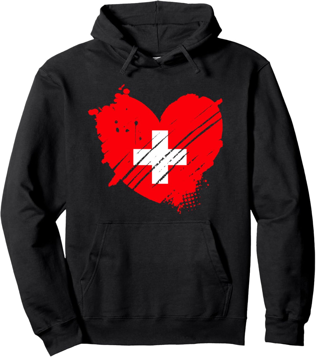 Schweiz Flagge I love it is in DNA Geschenk für Schweizer Pullover Hoodie