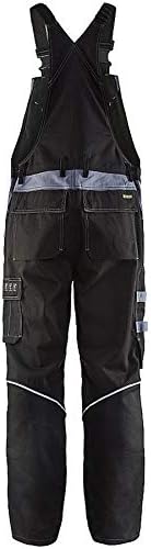 Blaklader 28611516 ANTI-FLAMMEN-LATZHOSE, Schwarz/ Grau, grootte C46, C46