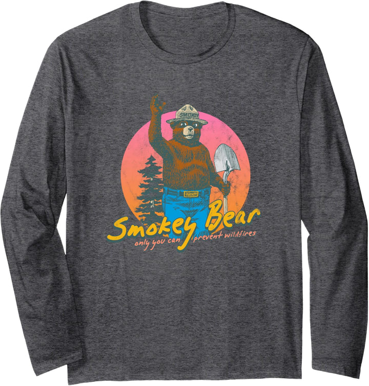 Smokey Bear Retro Smokey Bär Langarmshirt