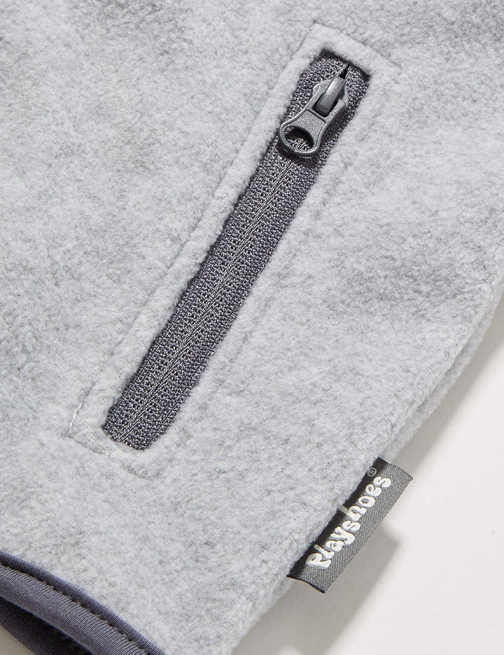 Playshoes Unisex Kinder Fleece Weste Outdoor-Oberteil (1er Pack) 80 Grau/Melange, 80 Grau/Melange